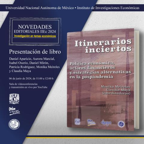 RED DE ECONOMÍA FISCAL, FINANCIERA Y MONETARIA (@redeffim) on Twitter photo ¡TE ESPERAMOS!
📆Martes 27 de agosto⏰14:30 hrs.
📌Presentación libro: Itinerarios inciertos: Política económica, actores financieros y estrategias pospandemia
🦠💰📊📈
<a href="/Economicas_UNAM/">Económicas-UNAM</a> <a href="/FEconomiaUNAMof/">EconomíaUNAM oficial</a> <a href="/suayedEconomia/">SUAyED Economía UNAM</a> <a href="/SUAYED_FCPYS/">SUAyED_FCPYS</a> <a href="/depfeunam/">DEPFE UNAM</a> <a href="/pueeunam/">PUEE UNAM</a> <a href="/PUEDJSUNAM/">PUEDJS UNAM</a> @pueaaunam ¡TE ESPERAMOS!
📆Martes 27 de agosto⏰14:30 hrs.
📌Presentación libro: Itinerarios inciertos: Política económica, actores financieros y estrategias pospandemia
🦠💰📊📈
<a href="/Economicas_UNAM/">Económicas-UNAM</a> <a href="/FEconomiaUNAMof/">EconomíaUNAM oficial</a> <a href="/suayedEconomia/">SUAyED Economía UNAM</a> <a href="/SUAYED_FCPYS/">SUAyED_FCPYS</a> <a href="/depfeunam/">DEPFE UNAM</a> <a href="/pueeunam/">PUEE UNAM</a> <a href="/PUEDJSUNAM/">PUEDJS UNAM</a> @pueaaunam