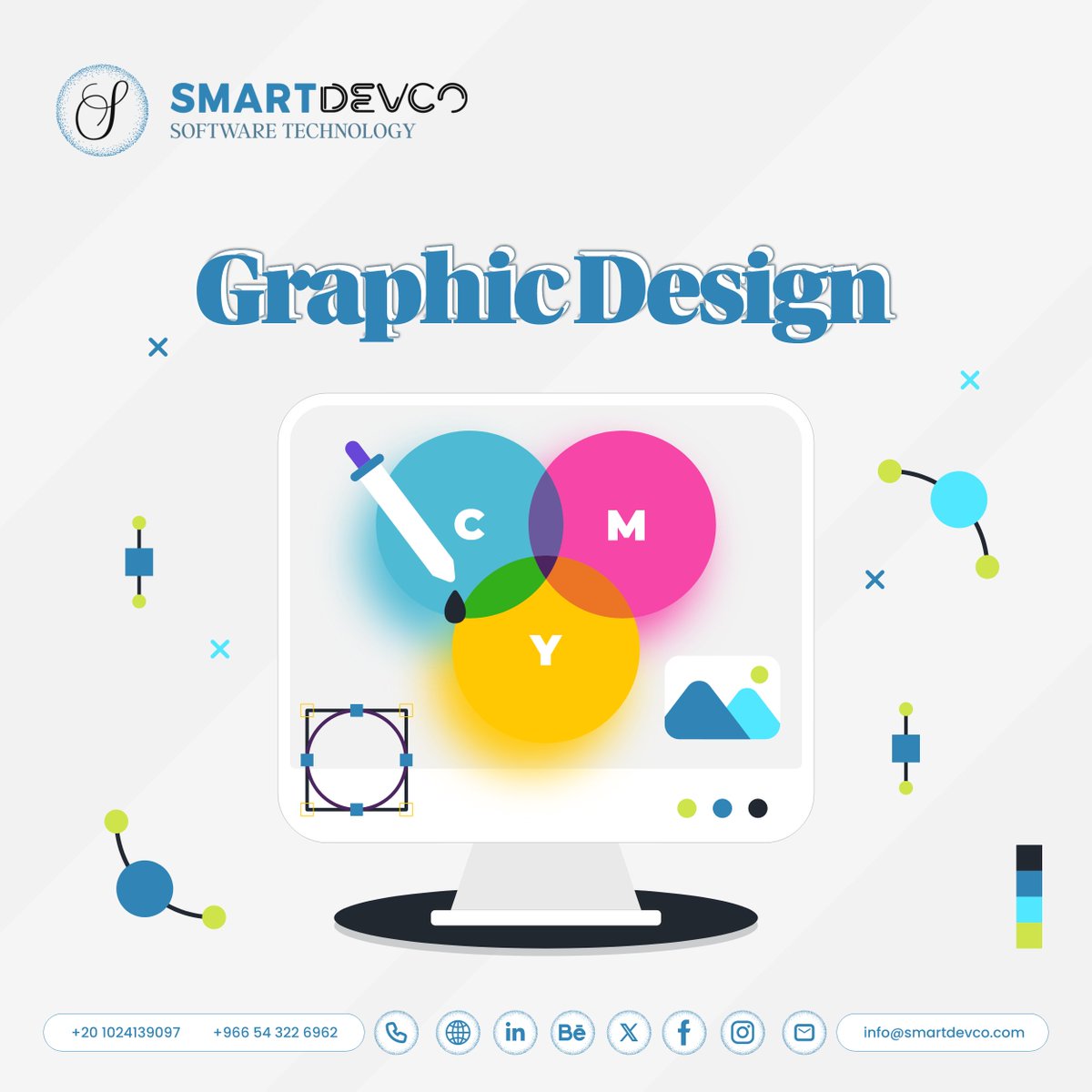SmartDevCo's tweet image. Graphic design is how you communicate your brand 💡. 
Keeping your brand consistent across all the platforms you use – even in how you provide your product and services to your customers to maintain trust 💭.

DM us Now 📩 !

#SDC #SmartDevCO #SmartDevCompany #SmartDev #Graphic