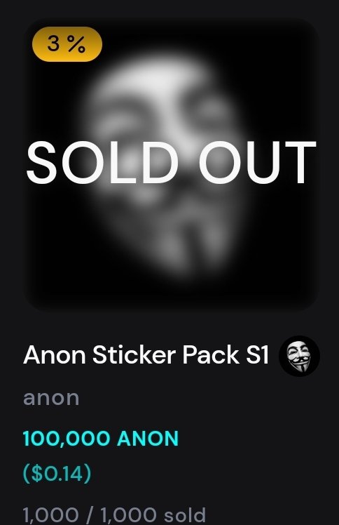 Wow all sold out in under 3 hours! Great Job .<a href="/anon_wax/">WaxAnon</a> #WAXANON