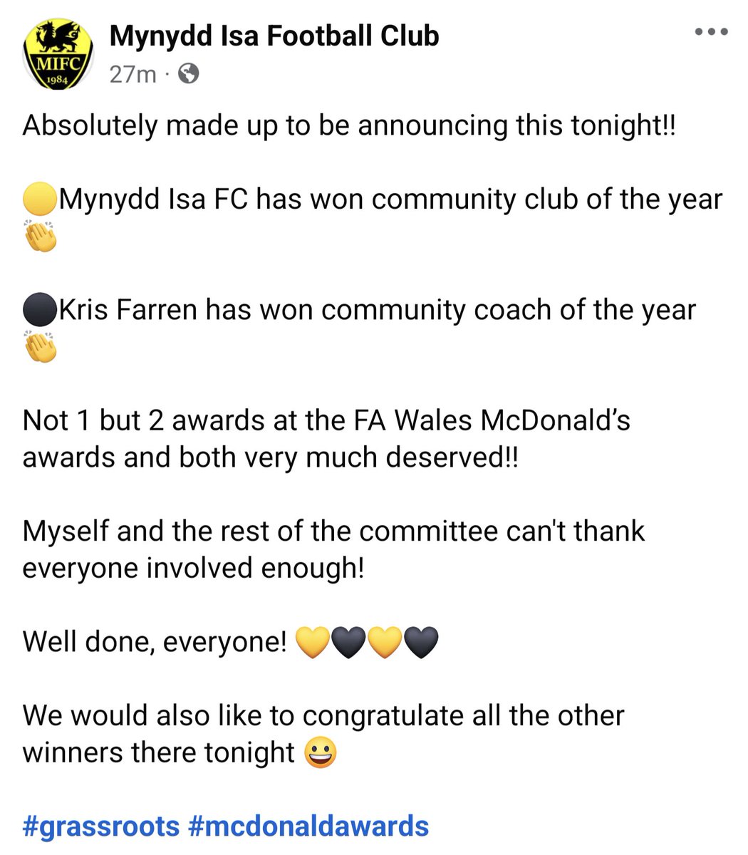Mynydd Isa FC tweet media