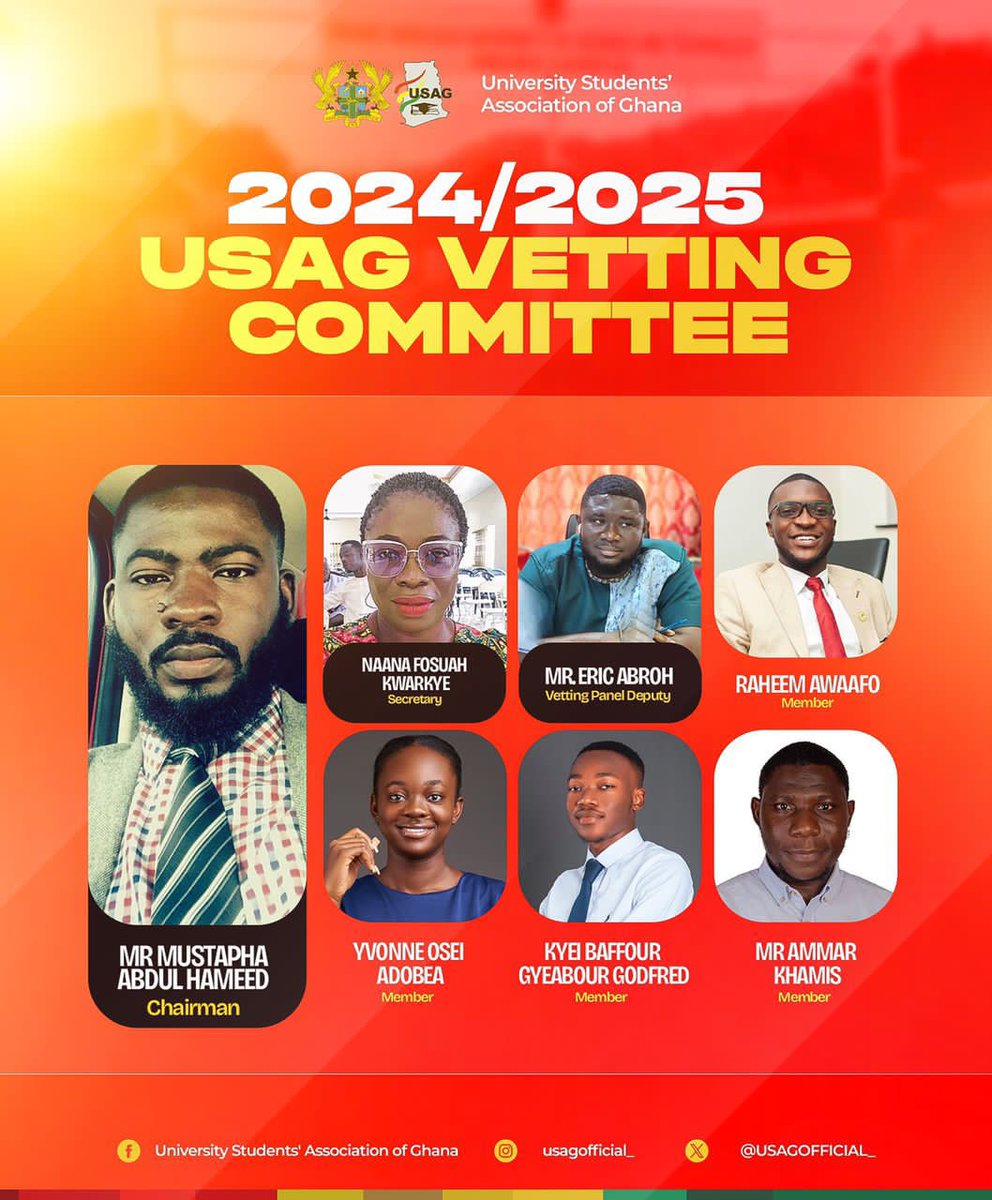 PatrickAdu_'s tweet photo. The Line-up for the 2024 USAG Vetting Committee Members. https://t.co/mKzPn6B6l7