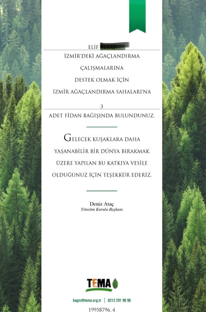 Seda351907's tweet photo. Ustaya sormuşlar, “Herşeyi kaybettik, ne yapacağız ?”
Usta cevap vermiş, “Fidan bağışla, yeniden başlayacağız”... 

İzmir için bağış Vakti💚🌳💚

https://t.co/syk6AgNSpD

#izmir 
#izmirdeyangın 
#izmirsondakika https://t.co/gaclE7HAzG