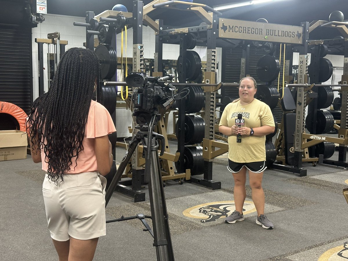 McGregor Bulldogs Football (@mcgregorfootba1) on Twitter photo Our very own Athletic Trainer Chelsea Hooten hosting <a href="/kwtx/">KWTX News 10</a> to talk about keeping athletes safe in this CTX heat!
#MMP
#MakeMcGregorProud Our very own Athletic Trainer Chelsea Hooten hosting <a href="/kwtx/">KWTX News 10</a> to talk about keeping athletes safe in this CTX heat!
#MMP
#MakeMcGregorProud