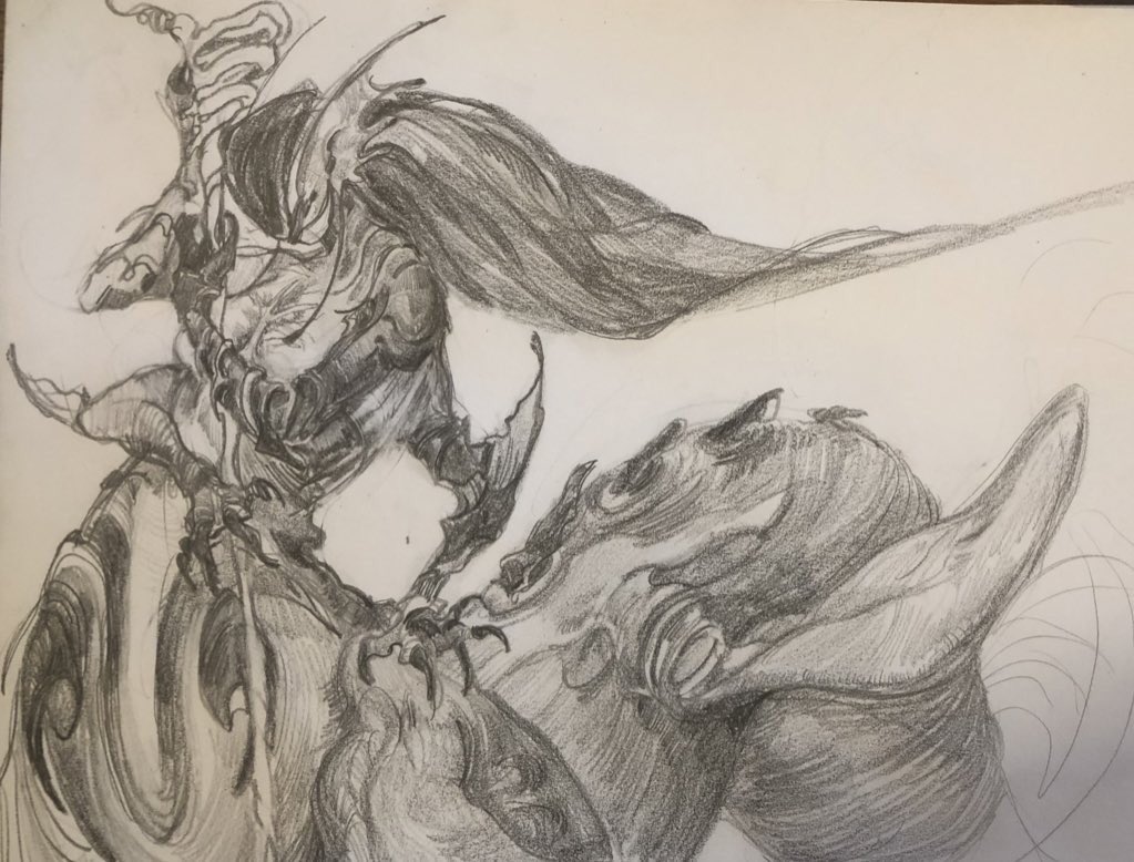 heehoocoffee's tweet photo. shading traditionally… i’m so rusty  i exploded https://t.co/v6ZxdV9grw