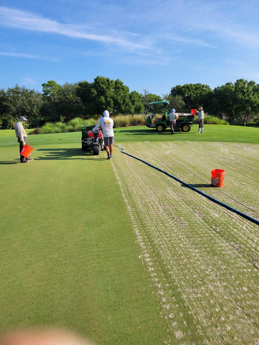 Thank you <a href="/ADryject/">Atlantic DryJect</a> for knocking out 21 greens today on the Ryder course <a href="/PGAVillage/">PGA Golf Club at PGA Village</a> in 6 hours. Tremendous job