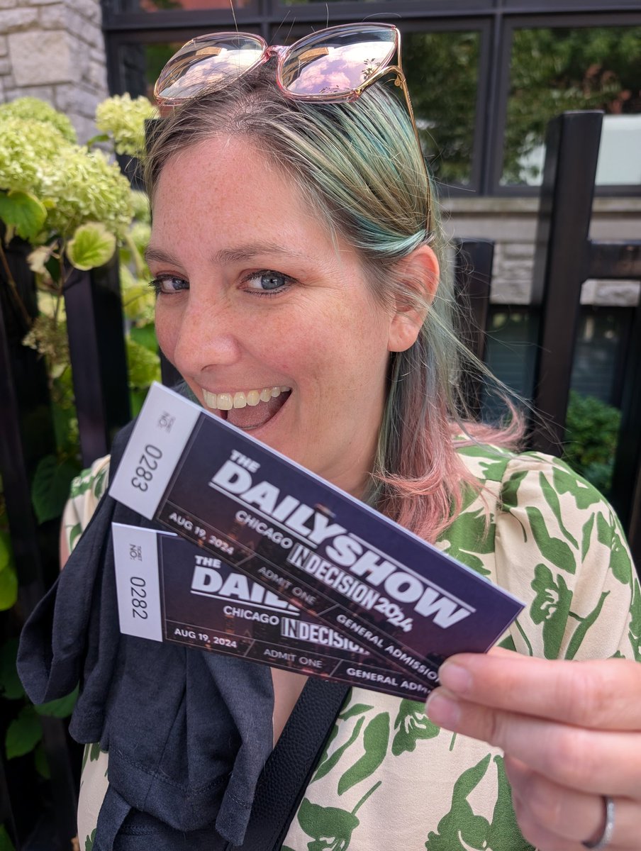 Guy Inchair ๐ด๓ ง๓ ข๓ ท๓ ฌ๓ ณ๓ ฟ (@aguyinchair) on Twitter photo Good News! We are ticketed to get into the <a href="/TheDailyShow/">The Daily Show</a> taping in Chicago! Our host is <a href="/michaelkosta/">Michael Kosta</a> and our guest is <a href="/gretchenwhitmer/">Gretchen Whitmer</a> ! So exciting!!! Good News! We are ticketed to get into the <a href="/TheDailyShow/">The Daily Show</a> taping in Chicago! Our host is <a href="/michaelkosta/">Michael Kosta</a> and our guest is <a href="/gretchenwhitmer/">Gretchen Whitmer</a> ! So exciting!!!