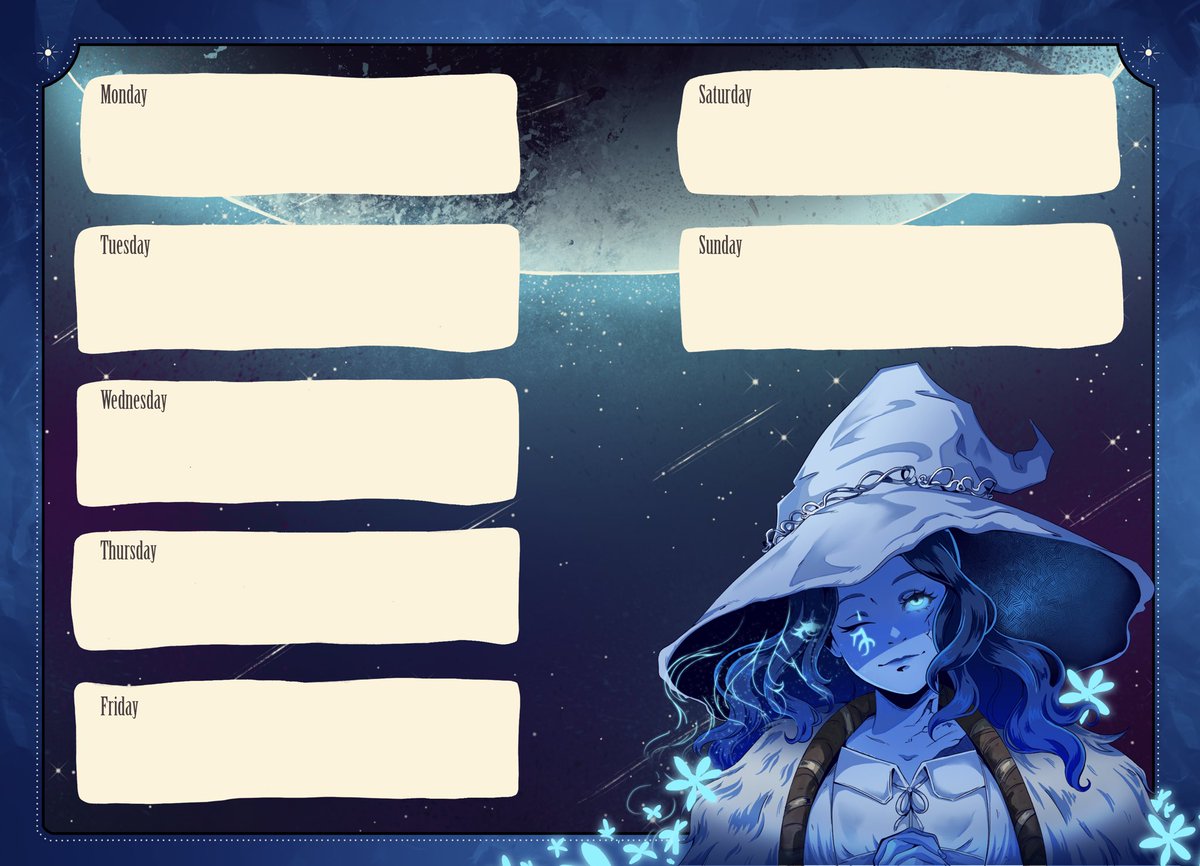 betneydraws's tweet photo. The leftover sale for the @SoulsPlanner is open until Sept 7th! 🦋

Here’s the final vs the test page I made for the zine! I like both versions but which is your favourite?

#ELDEN_RING #Soulsborne #zineart #planner https://t.co/zpLs0cGRea