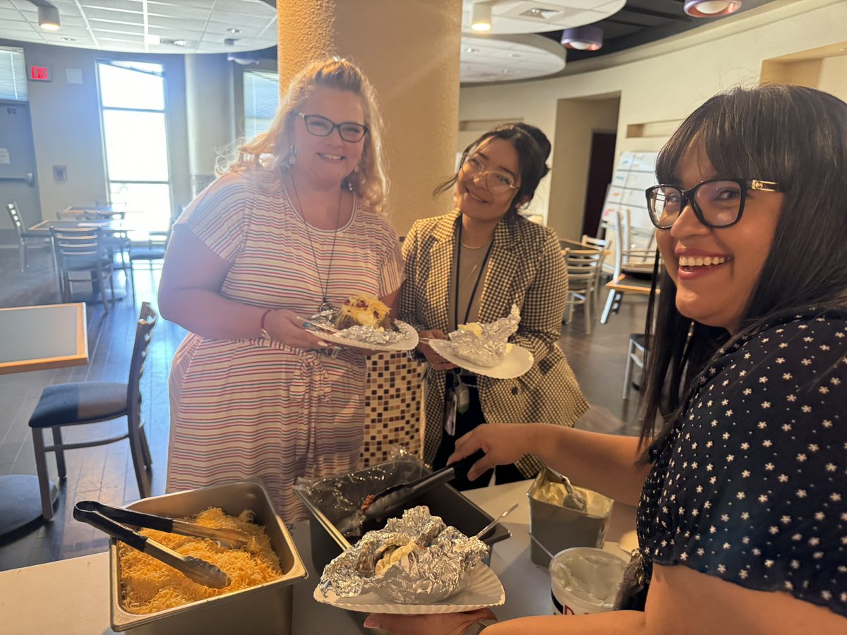 The Eastlake Faculty and Staff are soaring into the 3rd week of school and enjoying a baked potato on National Potato Day. Thank you STUCO and Chef Rubio for taking care of the Falcons today.