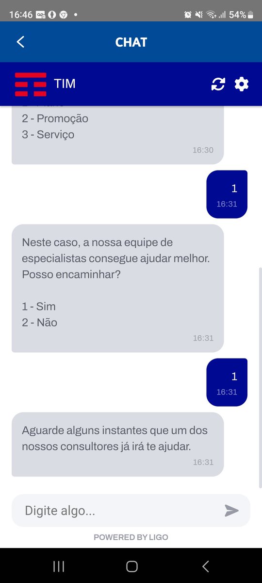 chasluis's tweet photo. @TIM_AJUDA 15min sem interação  , e aí eu demoro 2 min , e eles encerram o chat https://t.co/004PwSJyxl