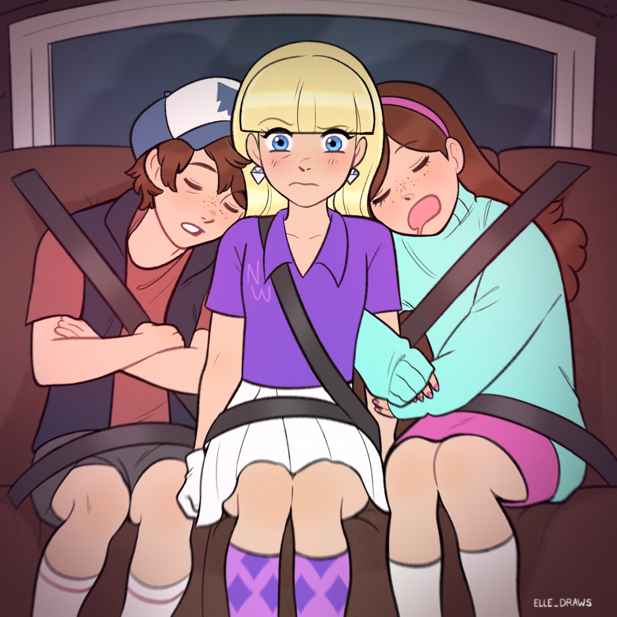 Elle on X: "Pacifica attempts to make friends 🫶🏻 #GravityFalls #fanart  #mabelpines #dipperpines https://t.co/ndM6jrBsmA" / X