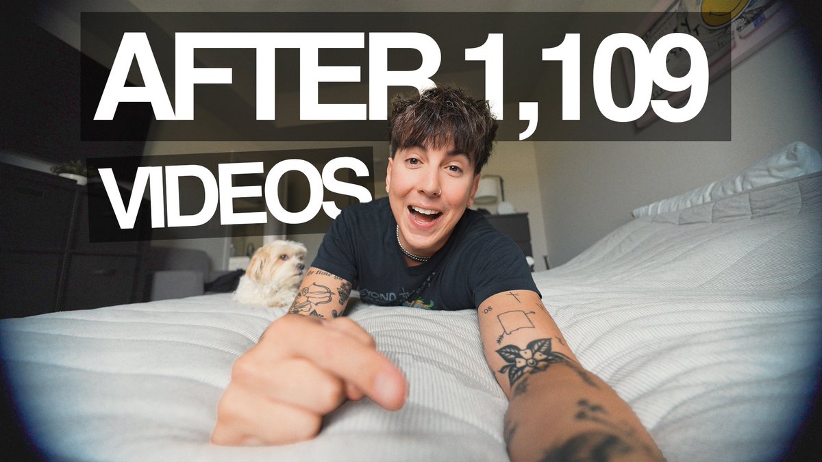 After 1,109 Videos, I'm Starting Again
youtu.be/ntP6I1zxmc0