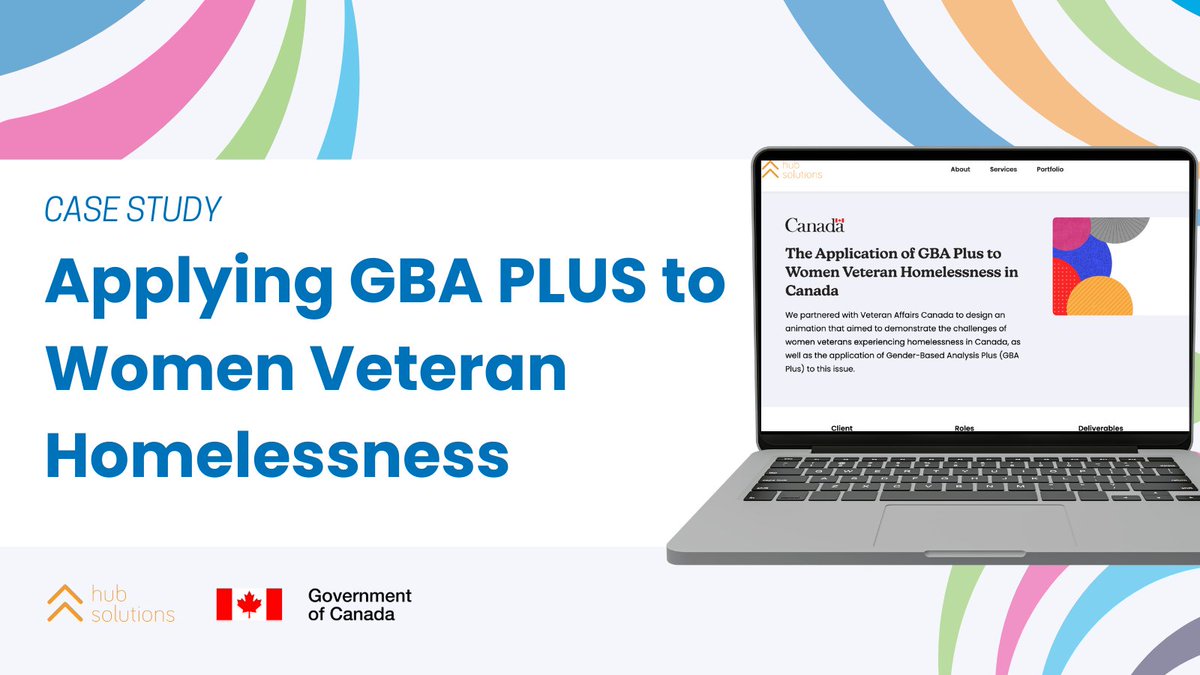 🗣NEW CASE STUDY: We teamed up with <a href="/VeteransENG_CA/">Veterans Affairs CA</a> and <a href="/WAGE_FEGC/">Women and Gender Equality Canada</a> to create an impactful learning animation showcasing Gender-Based Analysis Plus for Women Veterans facing #homelessness.

Explore our design journey and how we tackled script changes: hubsolutions.ca/portfolios/the…