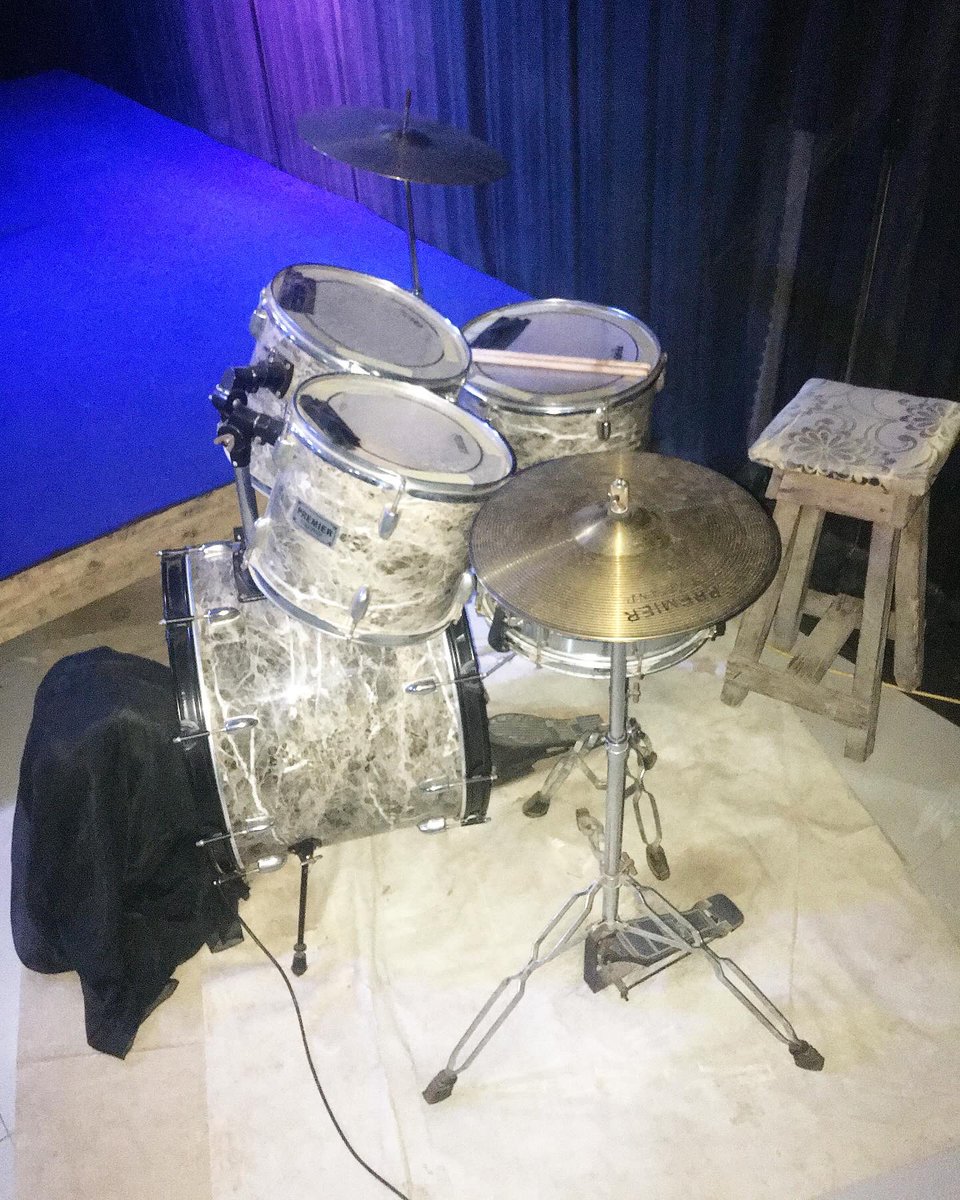 samzytude's tweet image. And here's📍this memorable drumset🫡... The Jam Block &amp;amp; Red Coated Snare Drumhead from @sticksandsnares sure made a massive difference.   Nostalgic thoughts, really💭

#drumset #drumsetup #drummerlife #jamblock
