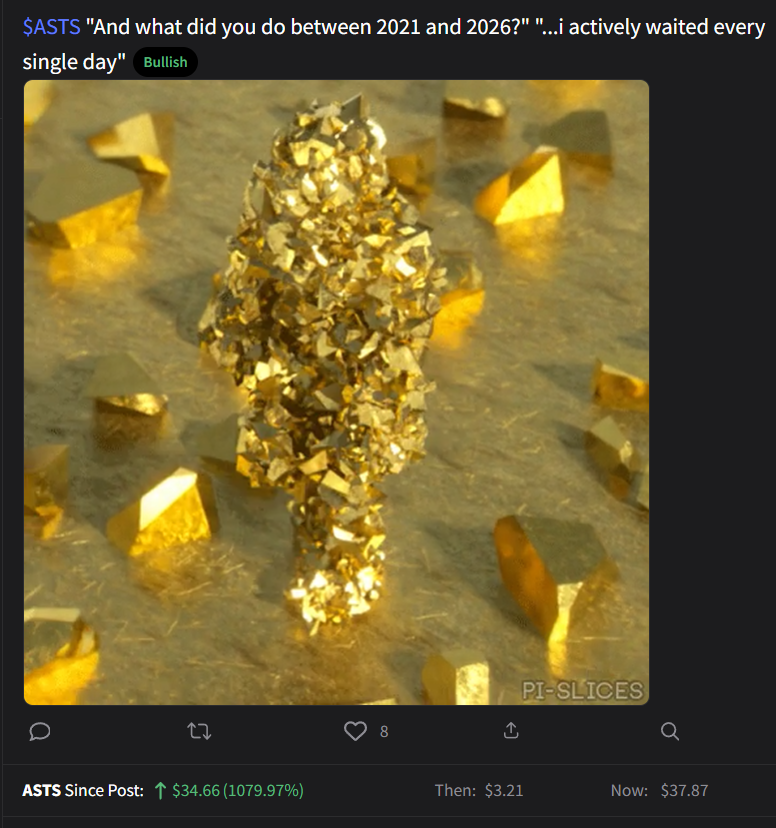 $ASTS out of words. i remember the evening i wrote this post 5 months ago. 1100%. love love love