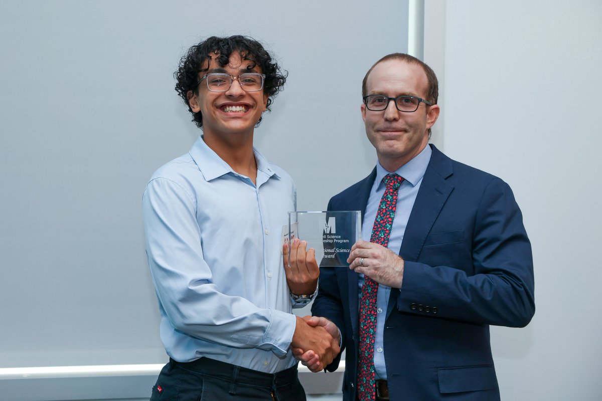 YALL!!! It's a wrap on the 2024 Monell Science Apprenticeship Program. And this year, it's a tie-- We have not one, but two Sense-Sational Science Award winners, Aiden and Mustafa!