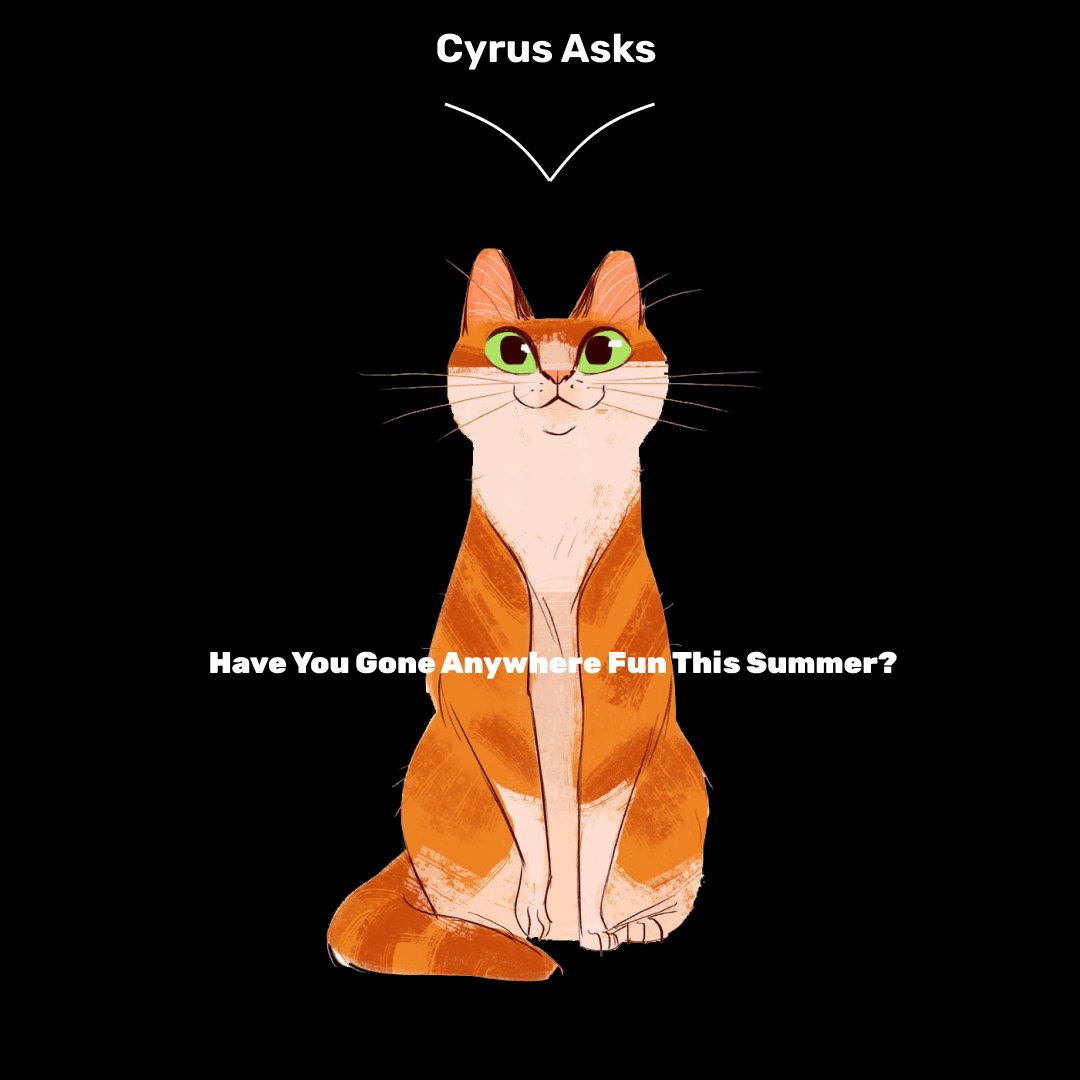 CyrusHi's tweet photo. Have You Gone Anywhere Fun This Summer? #HiCyrus #CyrusAsks https://t.co/vIVQhKoK60
