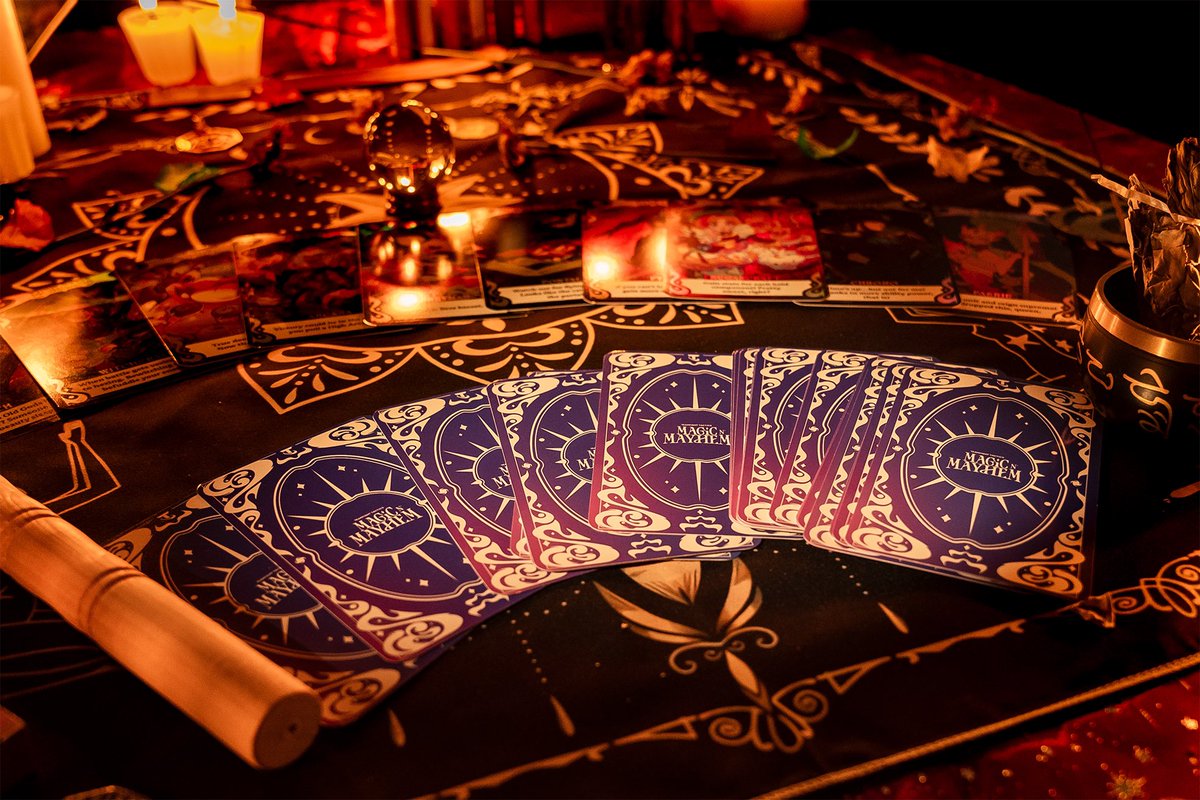 In honor of the new set, <a href="/TFT/">Teamfight Tactics</a> has graciously given me 10 deck of the Magic n Mayhem tarot cards to give away!

To enter:
🖤 Like, ♻️ Retweet, ✅ Follow
(optional) what’s your fav comp this set? 

US/Canada only!
10 winners chosen on 8/23

#TFTPartner