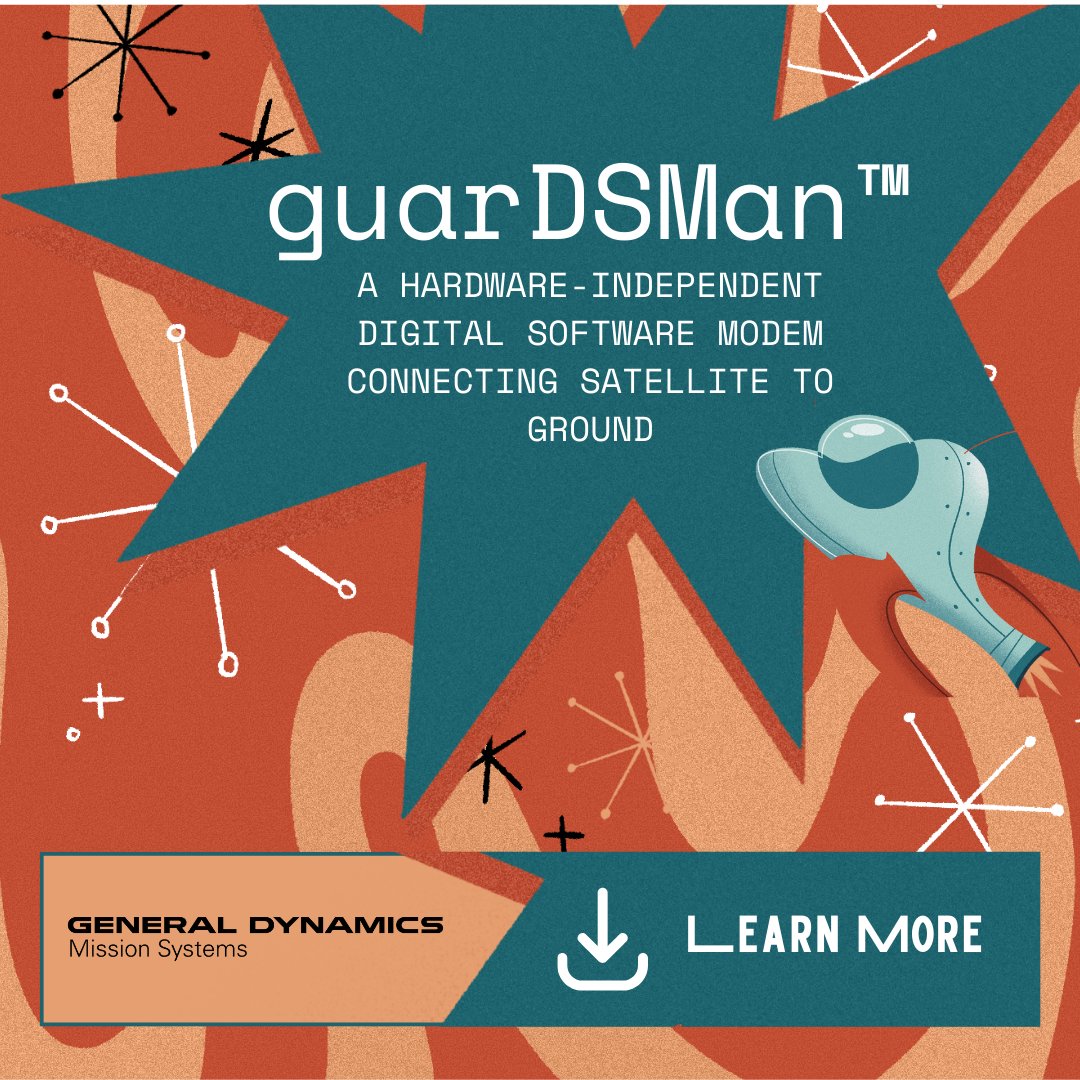 GDMS's tweet image. NOW AVAILABLE! The guarDSMan digital software modem connects satellite to ground communications at data rates up to 2 Gbps. 

Yes, you read that right – up to 2 Gbps! Learn more here.

GDMissionSystems.com/Products/Satel… 

#guarDSMan #spacecomms #modem #fullduplex