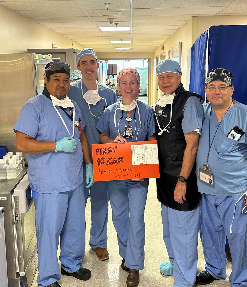 Celebrating the 1st TCAR for Dr. Amanda Phillips (<a href="/APhillips_MD/">Amanda Phillips MD MS</a>), Dr. Frank Schmieder, and Dr. Greg Conway at Temple University Hospital, Jeanes Campus (<a href="/TempleHealth/">Temple Health</a>) in Philadelphia, PA. Congratulations and a warm welcome to #TCARNation! #TCARFirst