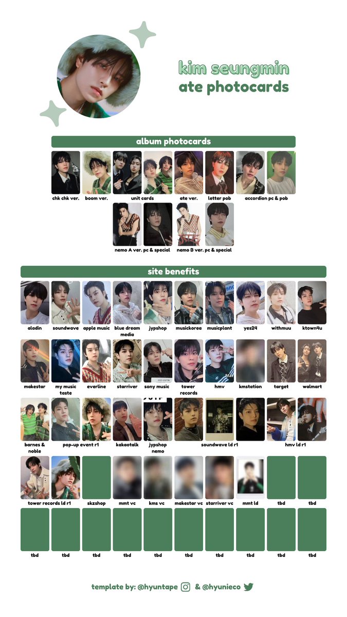 stray kids ate site benefits + album pcs 🥠 mmt ld added, updated