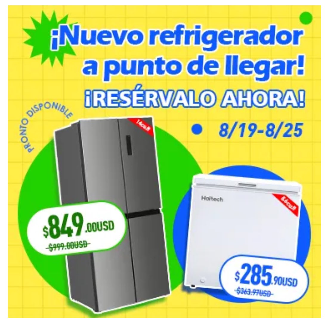 Mallhaitech_'s tweet photo. 🛒Venimos con #noticias #frescas❄️

🆕Nuevo #refrigerador puede ser tuyo 😉

Resérvalo aquí 👉 https://t.co/v2M0dBnxwM https://t.co/JWE1S7G1Wb