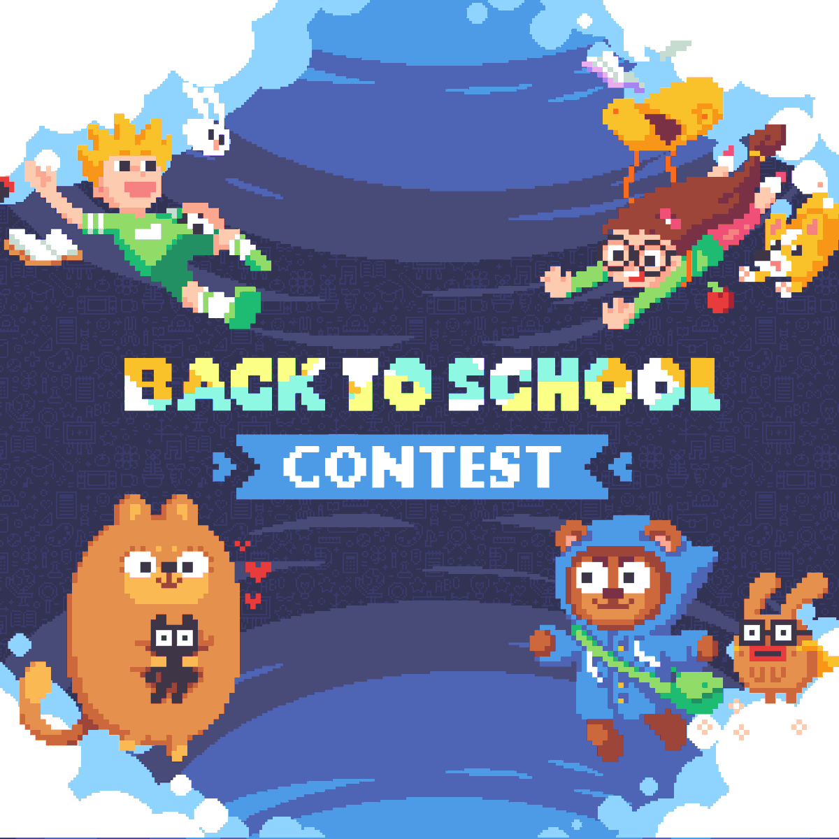 pixil_art's tweet photo. Pixilart 📚 Back-to-School Contest is now live. 🥰 Capture the excitement of going back to school! 

Enter for a chance to win a Nintendo Swich Lite. 😎

Get started: https://t.co/DwqNoWA2oA

#pixilart #pixelart #ArtContest #digitalartworks https://t.co/zvVpoKG0dq