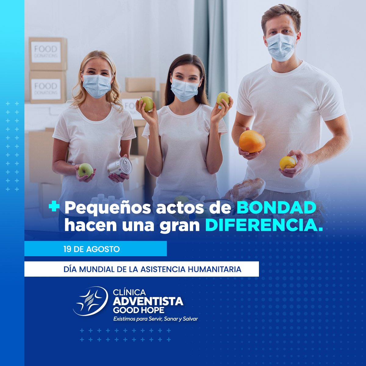 En la Clínica Adventista Good Hope, estamos comprometidos a brindar salud y esperanza a quienes más lo necesitan. Juntos, construimos un mundo más solidario. 💙🌍  

#DíaMundialDeLaAsistenciaHumanitaria #GoodHope #AyudaHumanitaria