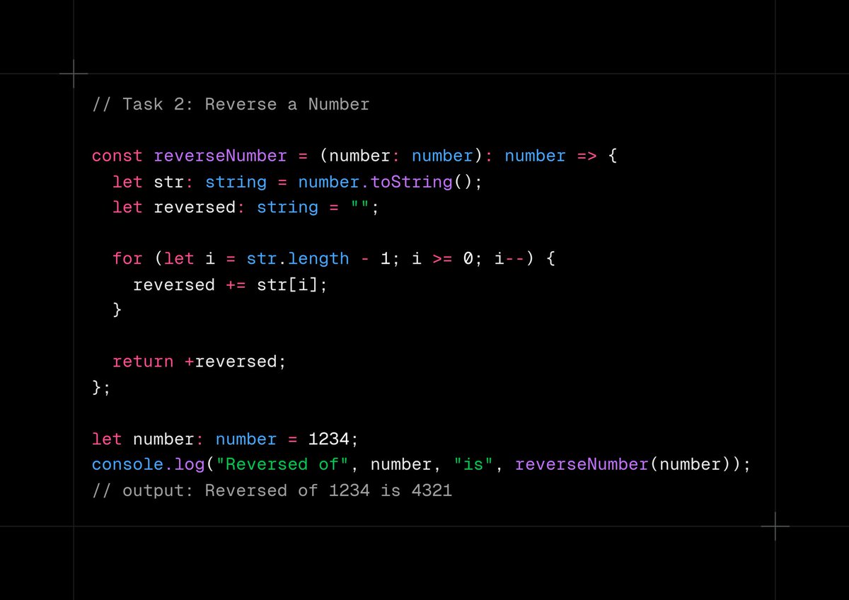 realg701's tweet image. Day 20:-
Task 1: Check for Prime Number
Task 2: Reverse a Number
Task 1 was a bit challenging.
30 days coding challenge started by #Hello_Coders admins Kanwal Heer | Naimal Arain | Filza Khan
#Hello_Coders_Probelm_Solving_Challenge
#Problem_Solving
#From_Basic
#Challenge
#DSA