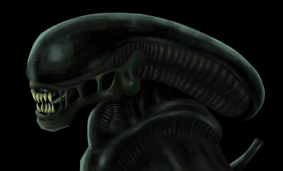 sluug_'s tweet photo. I really enjoyed alien: romulus :^) #Alien #xenomorph #digitalart https://t.co/zORSRmK0Z5