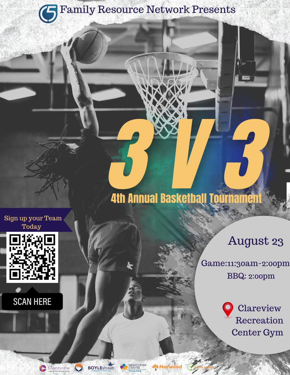 Get ready to showcase your skills at the C5 Annual 3v3 Basketball tournament this Friday, August 23! 

To register your team, click on the link below: docs.google.com/forms/d/e/1FAI…