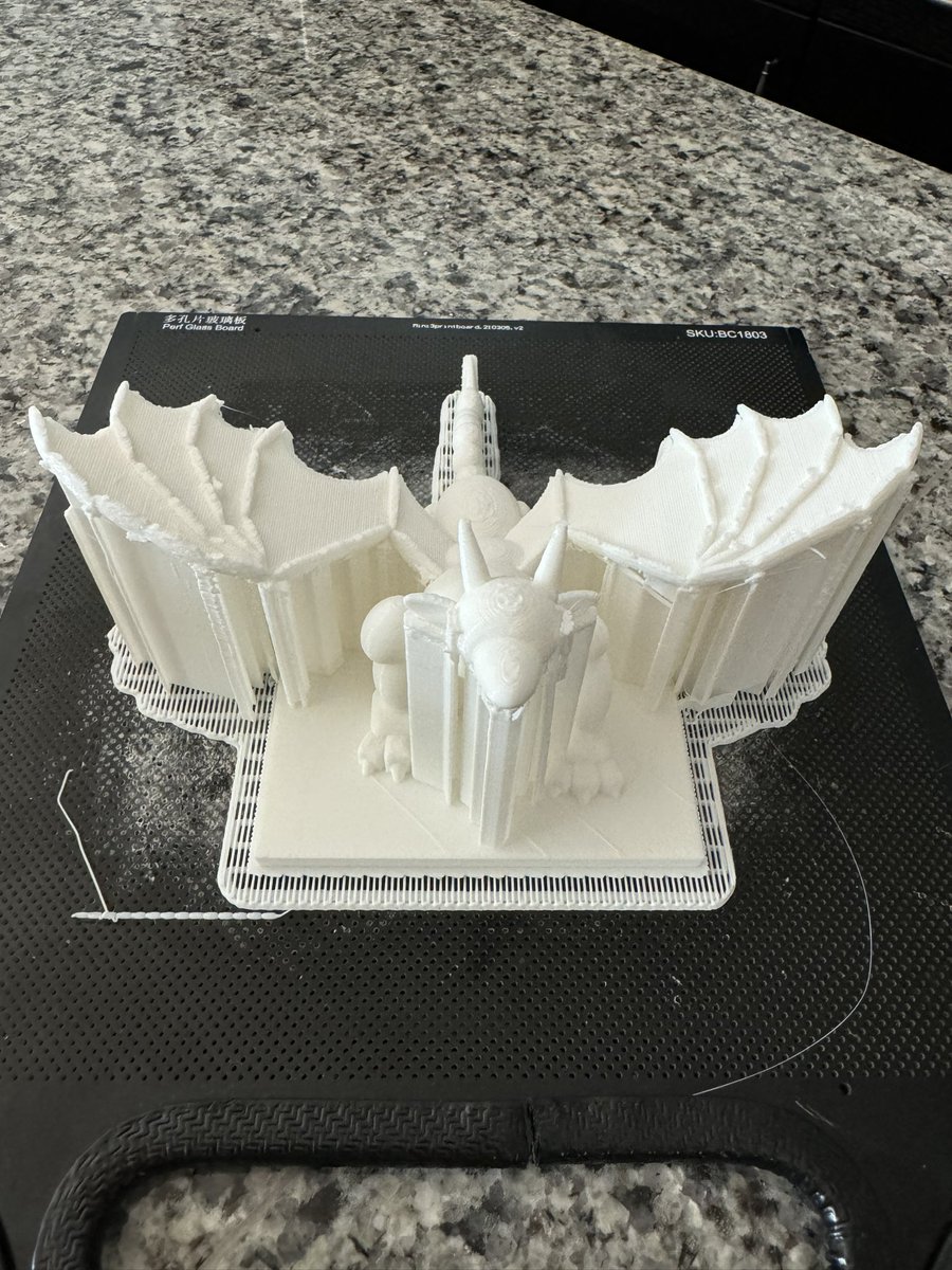 Finishing up the last of my 3D prints from <a href="/ISD717/">Jordan Schools</a> students who took my 3D printing class this Summer. This one by a 4th grader came out amazing. I was very proud of how much time they took. Can’t wait to get their prints back to them. <a href="/tinkercad/">Tinkercad</a> <a href="/Afinia3DPrint/">Afinia3DPrint</a>