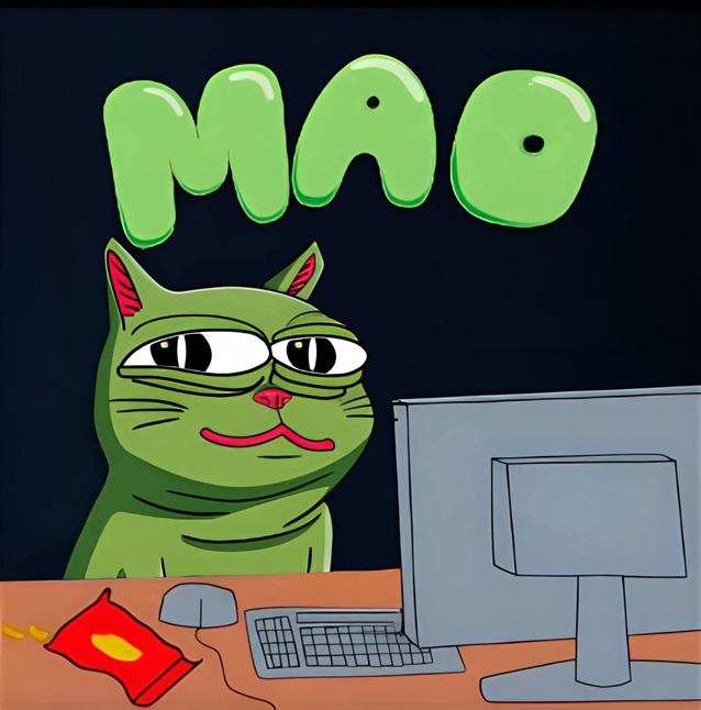 cryptoacc1995's tweet photo. @Poe_Ether #PEPE’s cat $MAO is the coin for this meme season. Don’t miss out on the most affectionate member of the PEPE family

Telegram: https://t.co/Vxc2b5oAU4
Dexscreener: https://t.co/Lzqsr2KPEC
CA: EokVz9yWqGj8jGobr8VZqf5tVJKjS1fU9AUZHq4Gjmum https://t.co/IeDIbx45cH