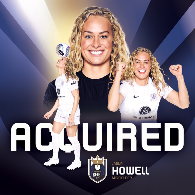 reignfc's tweet photo. Welcome to Seattle, @jaehowell18! 🤩