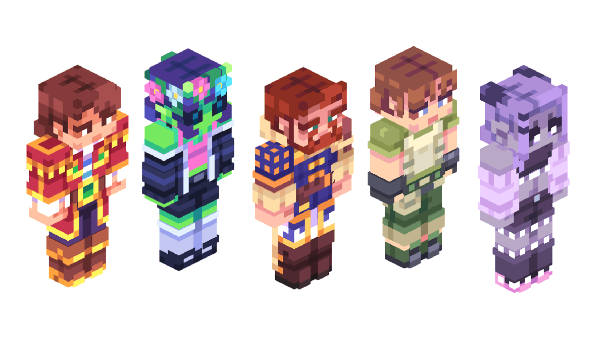 10 minecraft skin slots!

get 'em while they're up :) 
ko-fi.com/violxt/commiss…

#minecraft #pixelart