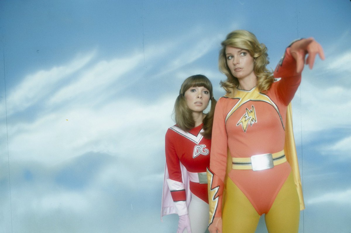 SidMartyKrofft's tweet photo. Electra Woman and Dyna Girl, fighting all evil deeds!
Available to watch on Tubi and Roku!
#electrawoman #dynagirl #electrawomananddynagirl #70stv #saturdaymorningtv #sidandmartykrofft #krofft #sidandmartykrofftproductions #martykrofft #sidkrofft #theworldofsidandmartykrofft https://t.co/GBKzpkXnJd