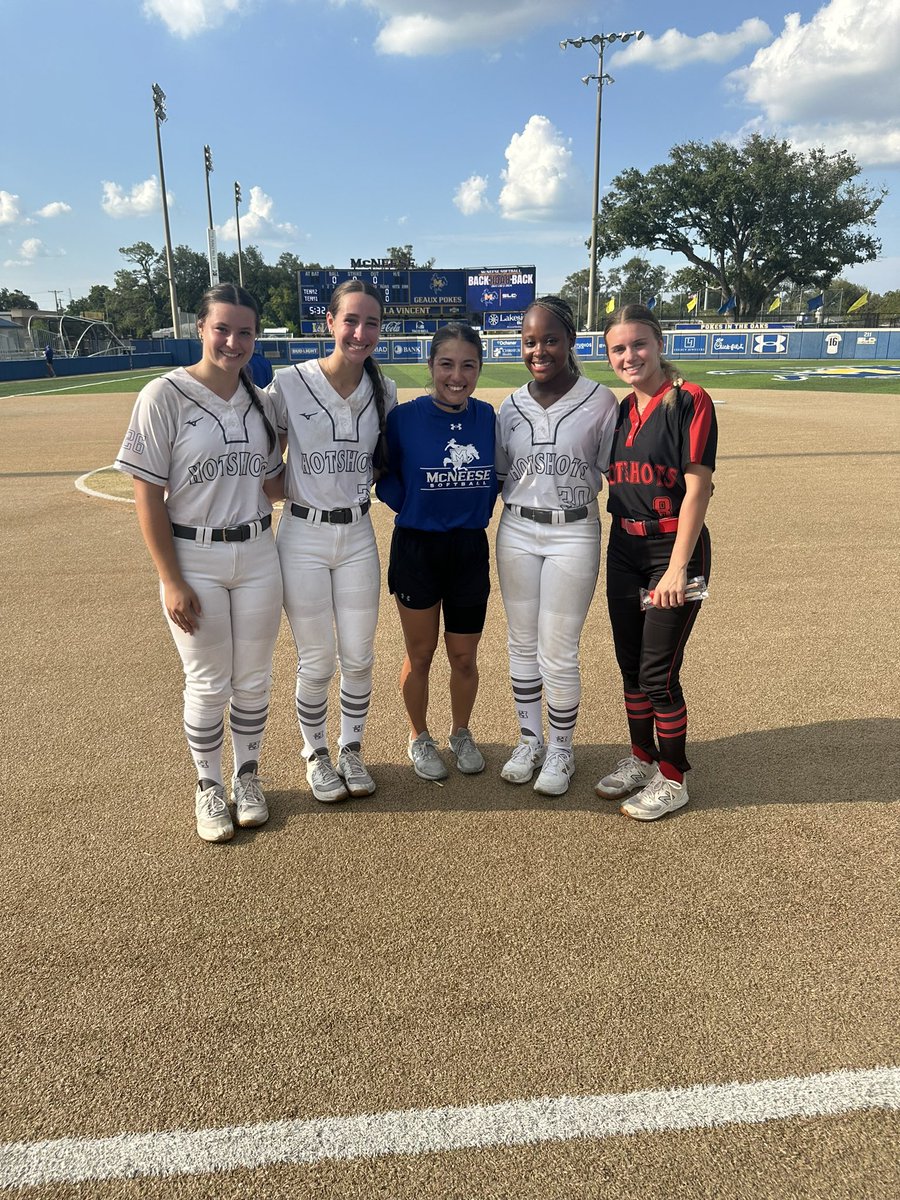 Always a great time at Mcneese Camps! Thank you coaches and players for an  awesome day. Learned new drills and more about the program! <a href="/LandreneauJames/">james Landreneau</a> <a href="/alexisotero31/">Alexis Otero</a> <a href="/alayis_softball/">Alayis Seneca</a> <a href="/HSPremier08/">Hotshots National 08</a>