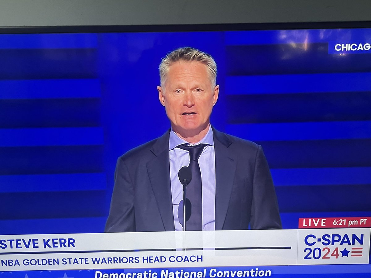 Thank you Steve Kerr for taking a stand for our future!