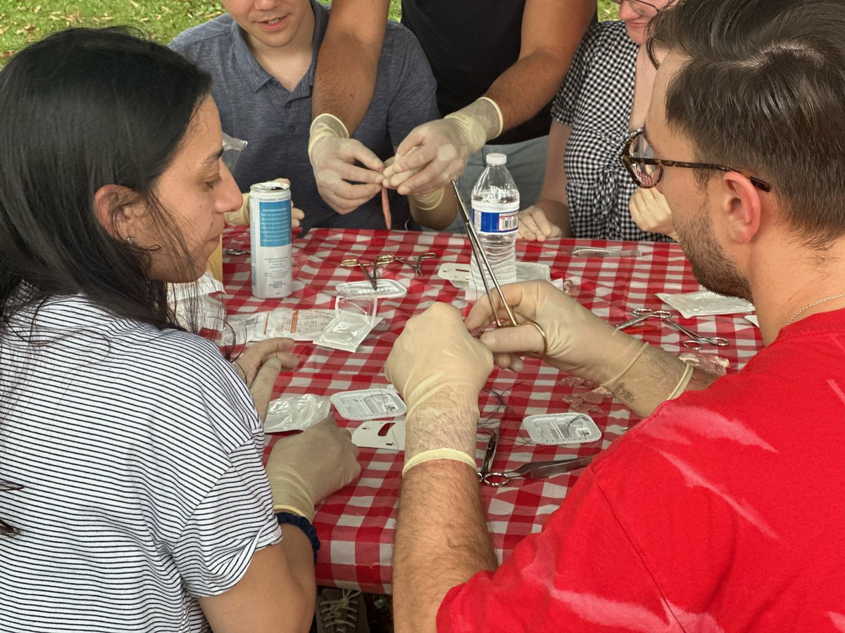 rwjurology's tweet image. Yesterday was our annual bowel party hosted by the incredible @saumyg and family! Thanks for showing us how to perfect our Parker Kerr’s for leak-free urinary diversions (and providing the bonfire for s’mores after!)