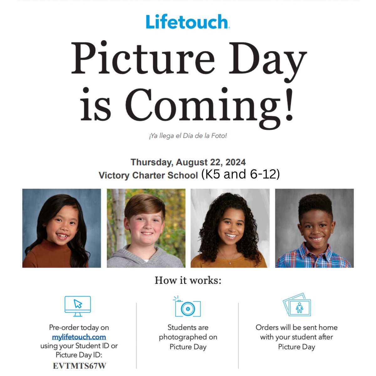 VictorySchools's tweet photo. 📸 **Picture Day is this Thursday!** 📸

Get those smiles ready, Knights! All students will be taking their picture this Thursday. Make sure to look your best (in your uniform)!

#VictoryCharterSchool612 #VCS612 https://t.co/U4D4lsN86E