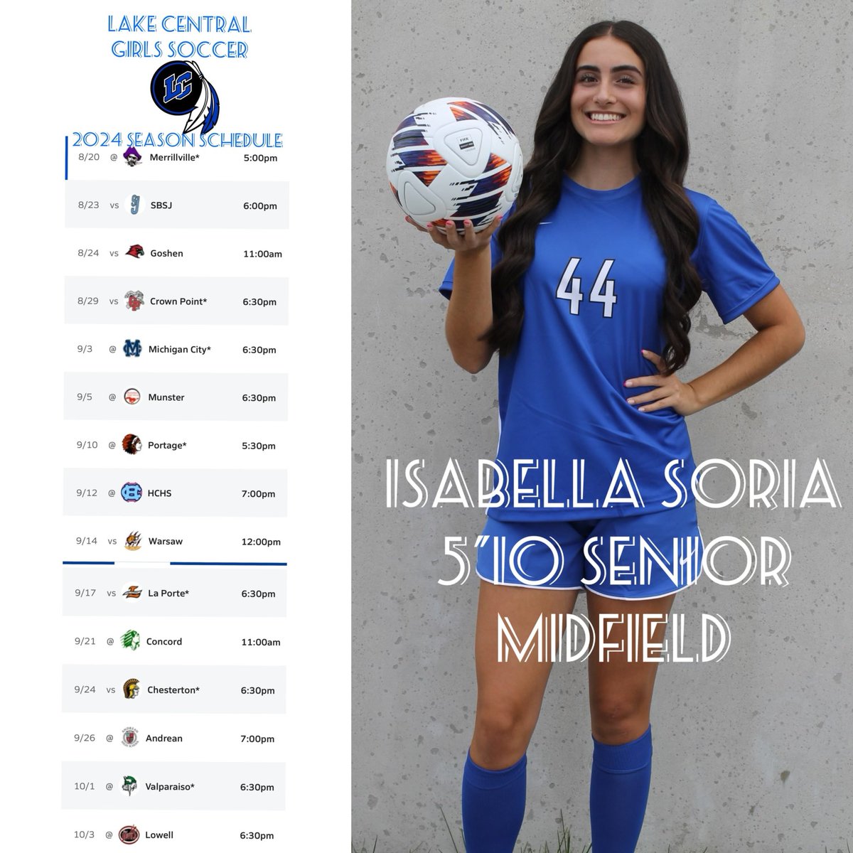 Senior Season Schedule <a href="/LCGirls_soccer/">LC Girls Soccer</a>