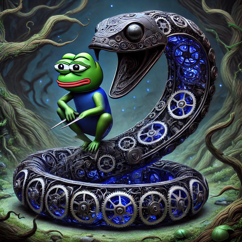 #guardian of #forest

#meme #pepe #snake #kineticart #prompt #aiart #creator