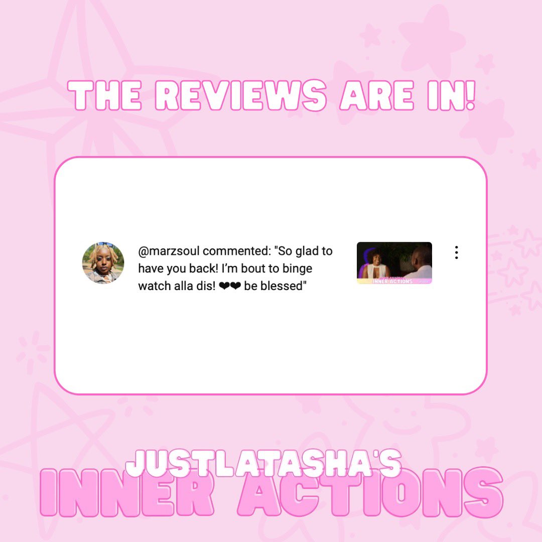 “JustLatasha’s Inner Actions” Series tweet media
