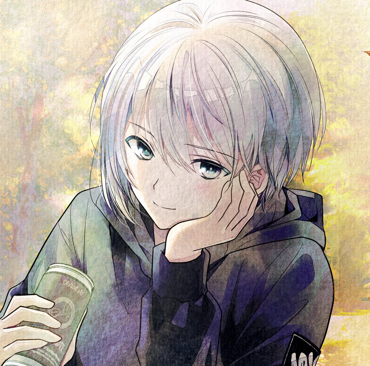 「過去絵の水彩風。少女漫画っぽくしたい、繊細にしたい…!と試行錯誤中。ヤンチャンw」|大島永遠🐾 きみがロ①巻＆大親友⑥巻のイラスト
