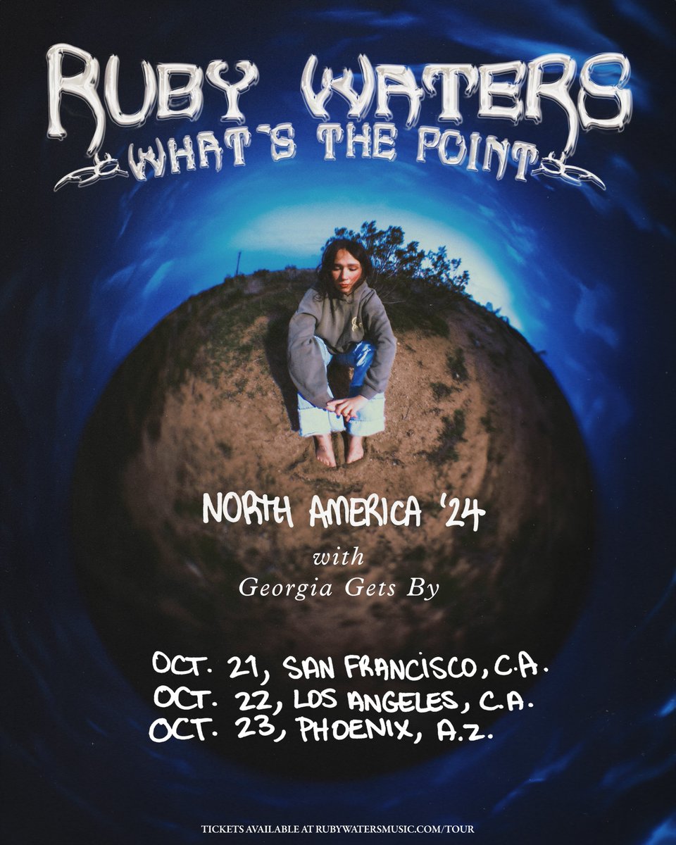Georgia Gets By (@georgiagetsby) on Twitter photo HELLO SWEETIES!!!! Thrilled to share that I’m gonna be joining <a href="/rubywatersmusic/">Ruby Waters</a> for a few shows this October 💙💙 SAN FRANSISCO ✨ LA ✨ PHEONIX 💙💙 Tickets georgiagetsby.com/tour HELLO SWEETIES!!!! Thrilled to share that I’m gonna be joining <a href="/rubywatersmusic/">Ruby Waters</a> for a few shows this October 💙💙 SAN FRANSISCO ✨ LA ✨ PHEONIX 💙💙 Tickets georgiagetsby.com/tour