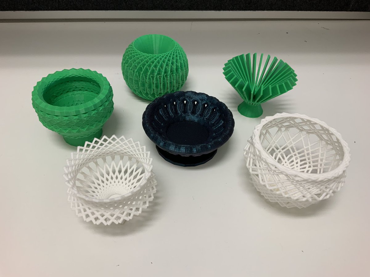 ParttimePleb's tweet image. Blown away by the amazing work of Year 5 and 6 students at @PeakhurstPS Using #codeblocks in @tinkercad to create their own basket designs, printed on our @ff3dprinters Lots of learning, many mistakes and a whole heap of fun! @NSWEducation