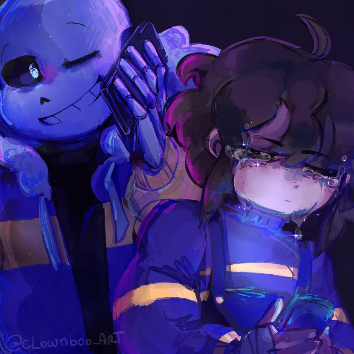 clownboo_Art's tweet image. if those tears mean anything...
-
-
#outertale #undertaleFanart