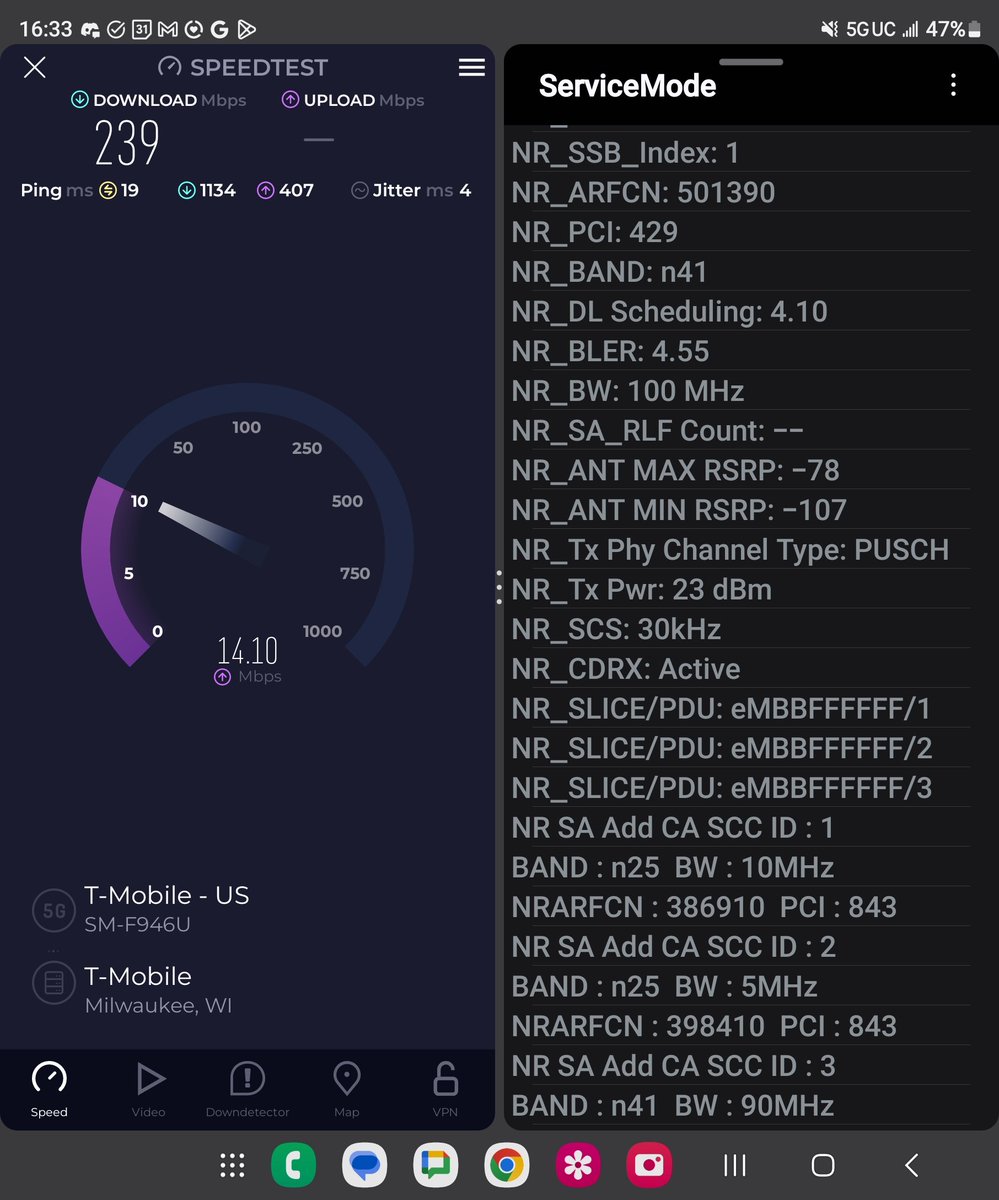 T-Mobile 5G SA 4xCA

"Best 5G Network" is a stretch these days🤡

BTW VoNR still doesn't work...