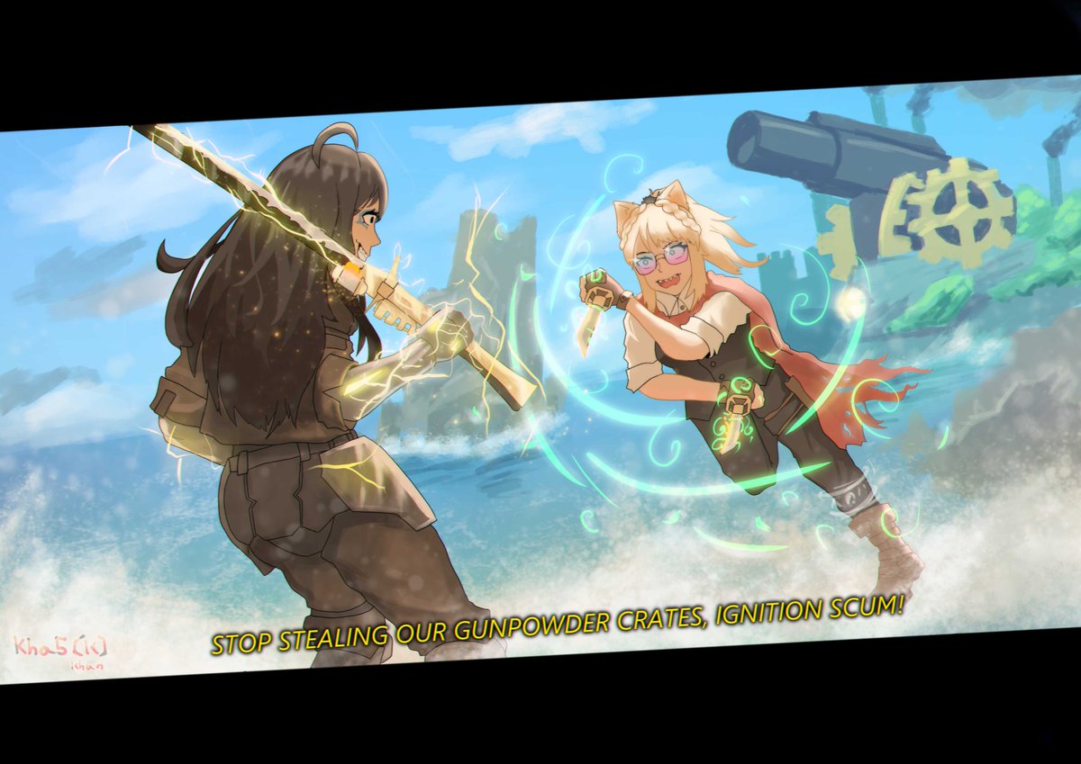 Khan66731's tweet photo. Eh, drew some fight sene. https://t.co/R72iCWZNVs
