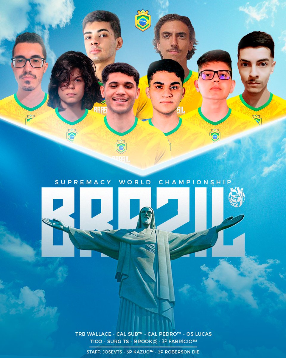Brazil Cr (@selbrazilcr) on Twitter photo 🔰 Apresentação 🔰
O momento chegou! A Seleção Brasileira de Clash Royale revela hoje os jogadores que vão brilhar na <a href="/CR_Supremacy/">Supremacy League</a>. Com experiência e garra, o Brasil vem com tudo🌟🇧🇷
Jugadores
🇧🇷 <a href="/WallaceCR_/">Wallace</a>
🇧🇷 <a href="/Pedrotmcr/">Pedro™</a>
🇧🇷 @SubTm_CR
🇧🇷 <a href="/lucasxgamercr/">LucasXGamer CR</a>
🇧🇷 <a href="/Surg_Ts/">Surg TS</a>
🇧🇷 🔰 Apresentação 🔰
O momento chegou! A Seleção Brasileira de Clash Royale revela hoje os jogadores que vão brilhar na <a href="/CR_Supremacy/">Supremacy League</a>. Com experiência e garra, o Brasil vem com tudo🌟🇧🇷
Jugadores
🇧🇷 <a href="/WallaceCR_/">Wallace</a>
🇧🇷 <a href="/Pedrotmcr/">Pedro™</a>
🇧🇷 @SubTm_CR
🇧🇷 <a href="/lucasxgamercr/">LucasXGamer CR</a>
🇧🇷 <a href="/Surg_Ts/">Surg TS</a>
🇧🇷
