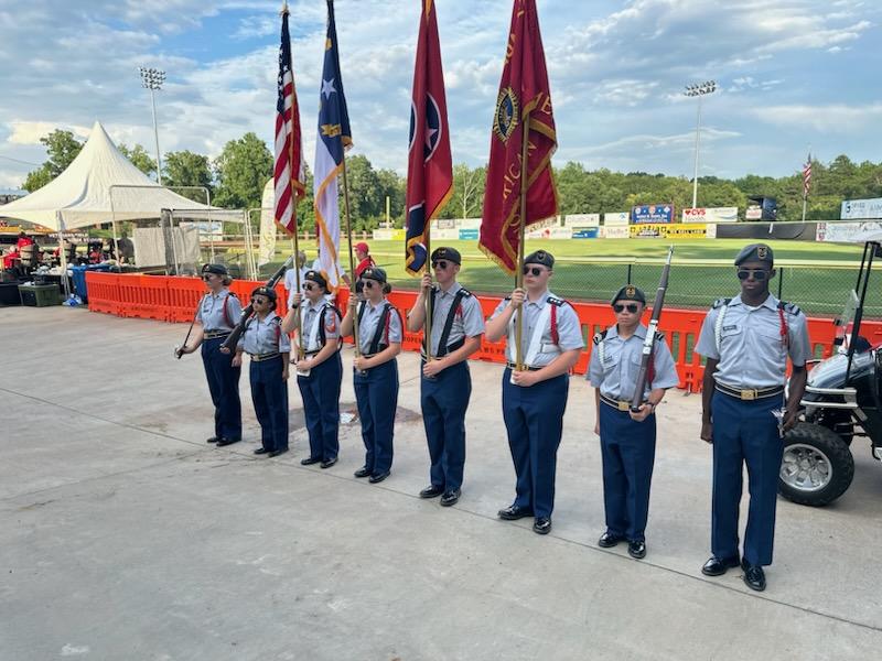 Great update today about how our <a href="/BlazeJROTC/">Blaze JROTC</a> Color Guard is honoring our country and representing our school at the American Legion World Series in Shelby, NC. Thankful for these students and their instructors. #GoBlaze #WeAreBlackman
